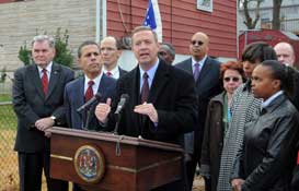 Governor O�Malley announces his plan to protect Maryland homeowners