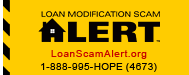 Loan Modification Scam Alert website