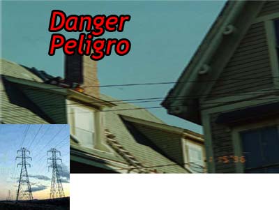 Danger - Peligro - Overhead Lines