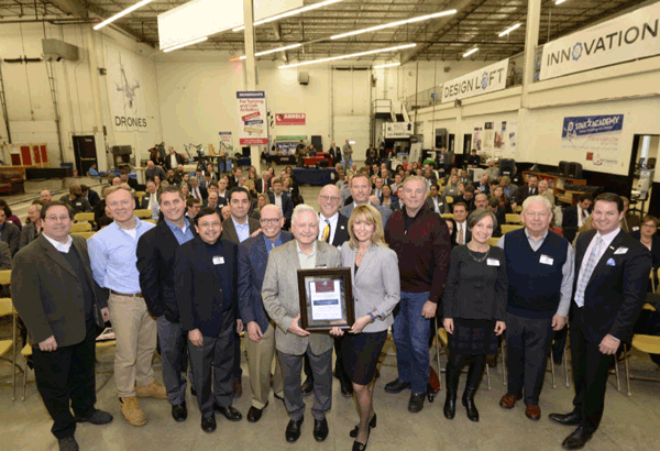 Pictured with Maryland Labor Secretary Kelly M. Schulz (center) is Mike Galiazzo, RMI President, and the RMI board of directors. Photo credit: John Dove