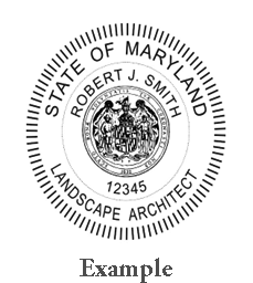 Sample Landscape Architects's Seal
