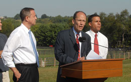 Governor Martin O'Malley, DLLR Secretary Thomas Perez and Lt. Governor Anthony Brown