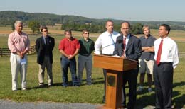 Secretary Perez addresses the press