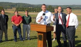 Governor O'Malley addresses the press