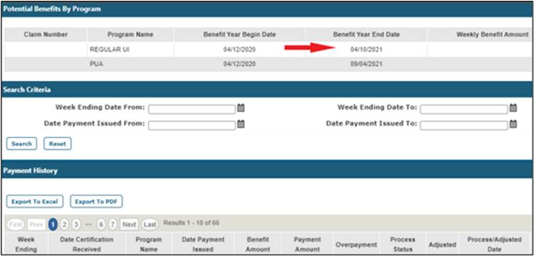 How do I determine if my benefit year has expired?