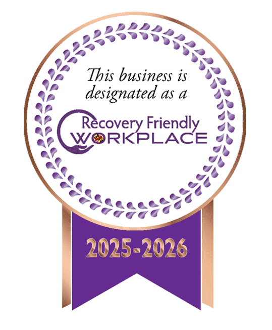 This business is designated as a Bronze Recovery Friendly Business Medal with Bronze Trim