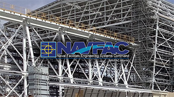 logo covers a command building